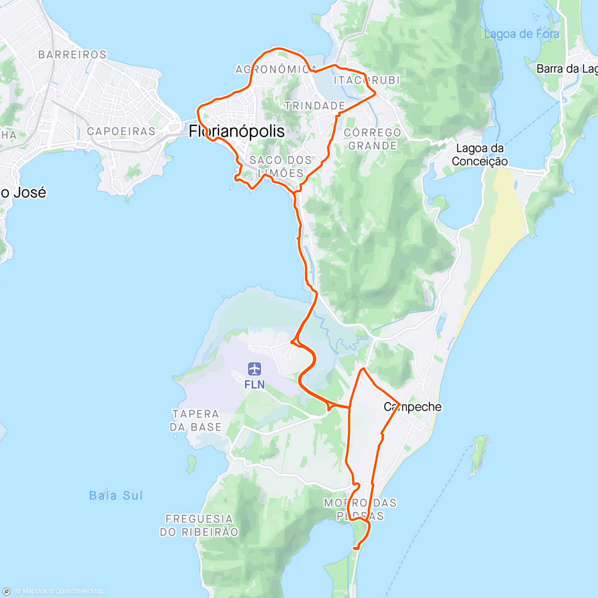 アクティビティ「Pedal Morro das Pedras」の地図