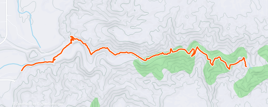 Map of the activity, Lunch Hike