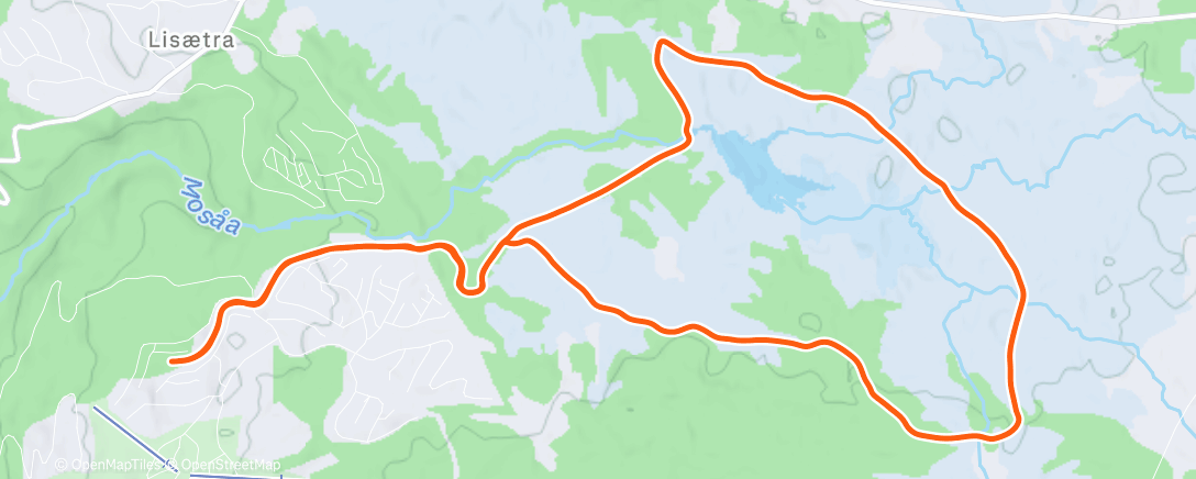 Карта физической активности (Lunch Nordic Ski)