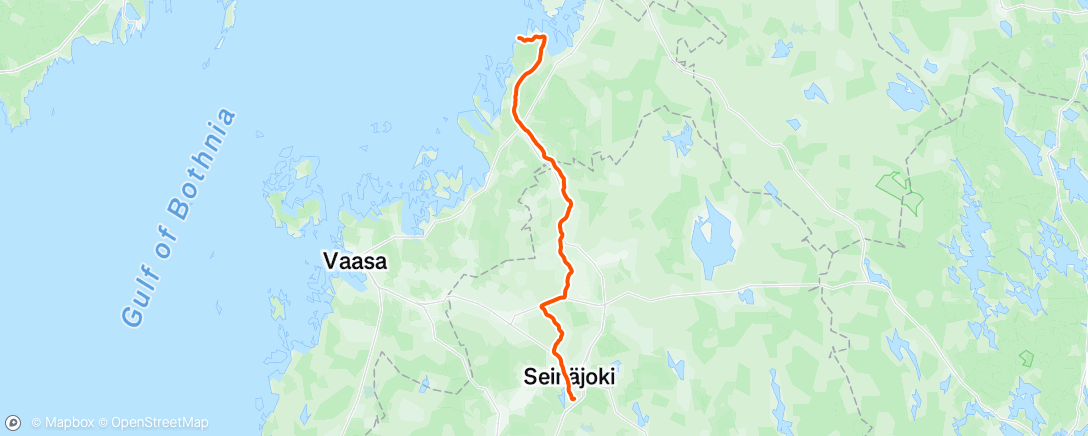 Map of the activity, Lunch Ride