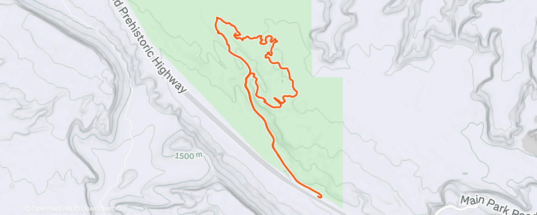 Map of the activity, Afternoon Ride