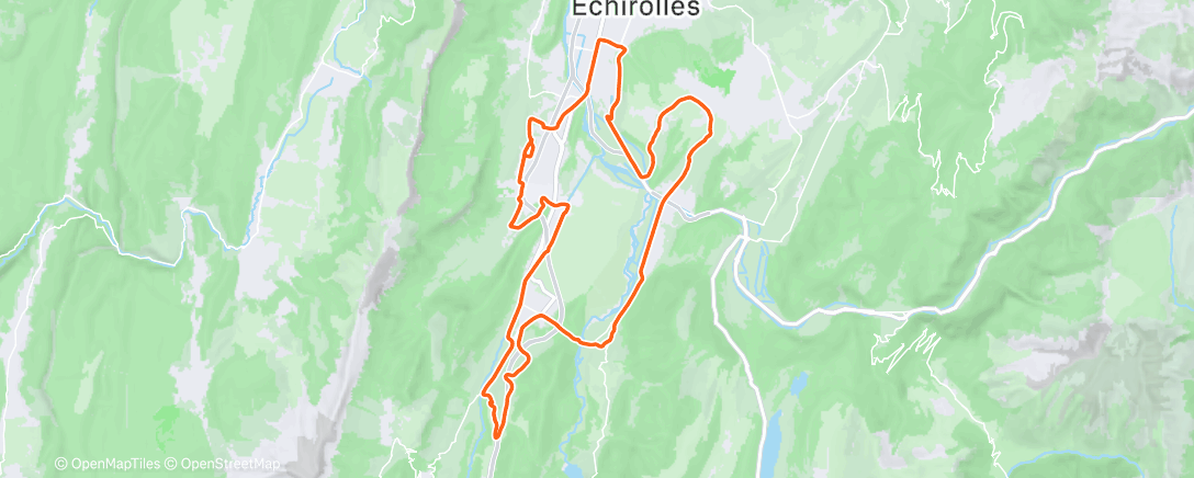 Map of the activity, Sortie vélo le midi