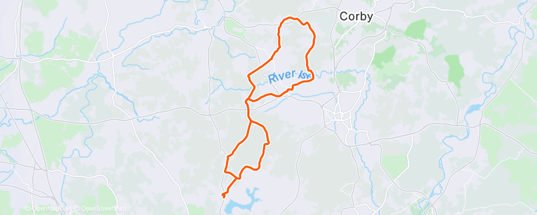 Карта физической активности (Lunch Ride)