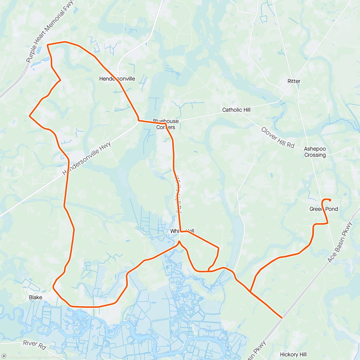 Map of the activity, Afternoon Ride with Wanda - SS