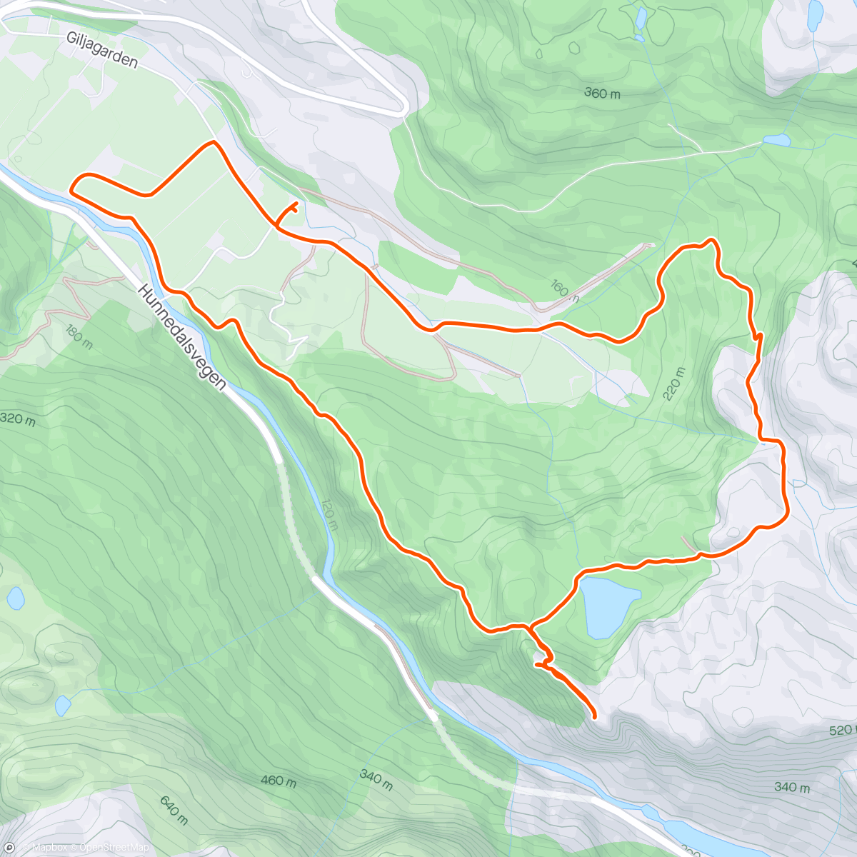 Map of the activity, Skudenibben