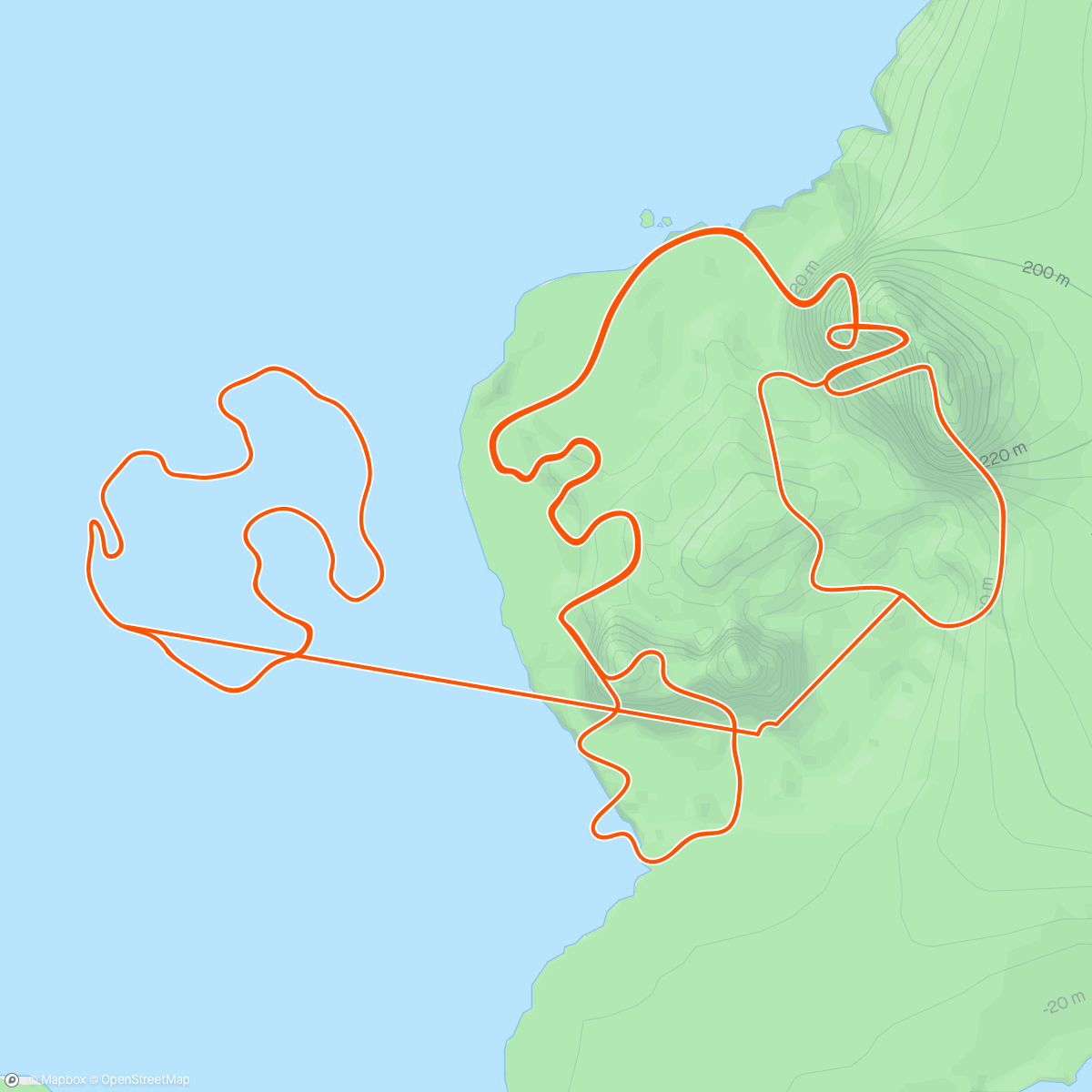Map of the activity, Managed to fit it in