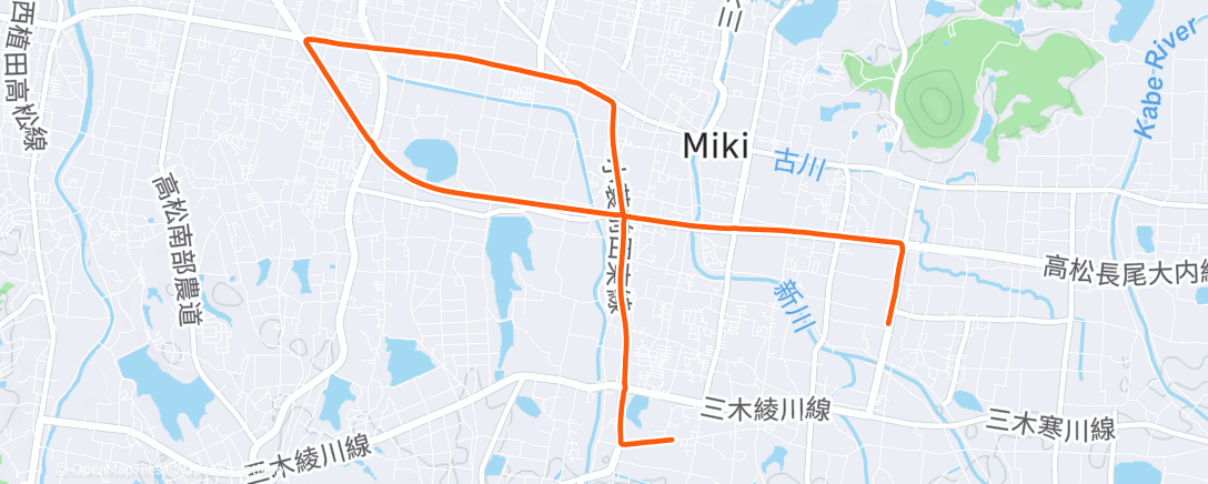 Карта физической активности (朝のランニング)