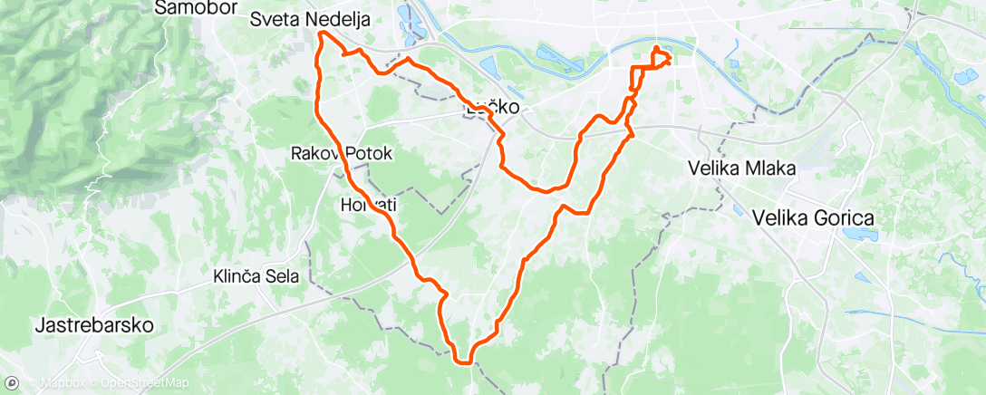 Map of the activity, Pomalo 3: treći bike