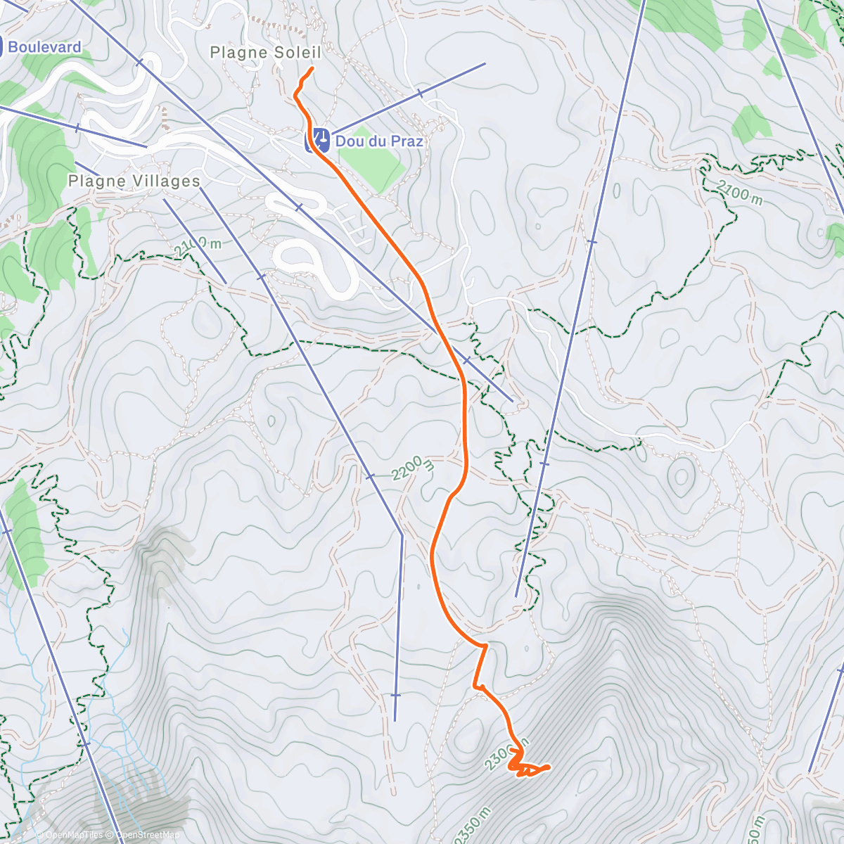 Карта физической активности (Petite montée couloir avec Jacques)