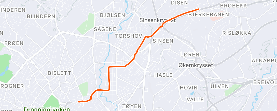 Map of the activity, Afternoon Ride