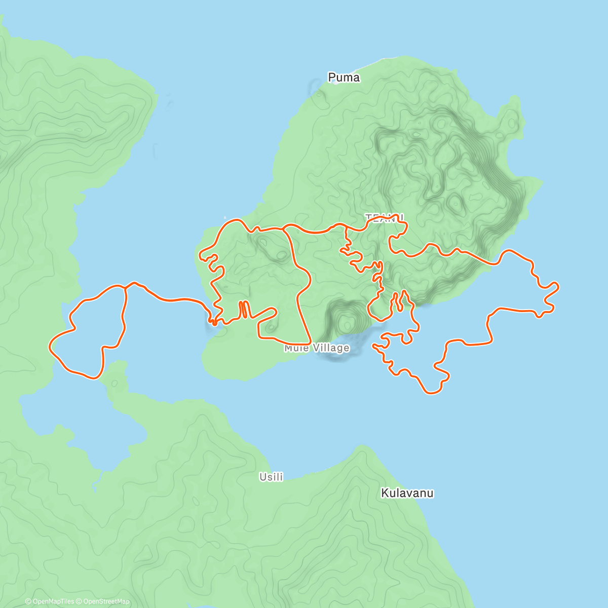 Map of the activity, Zwift - Watts of the Wild in Watopia