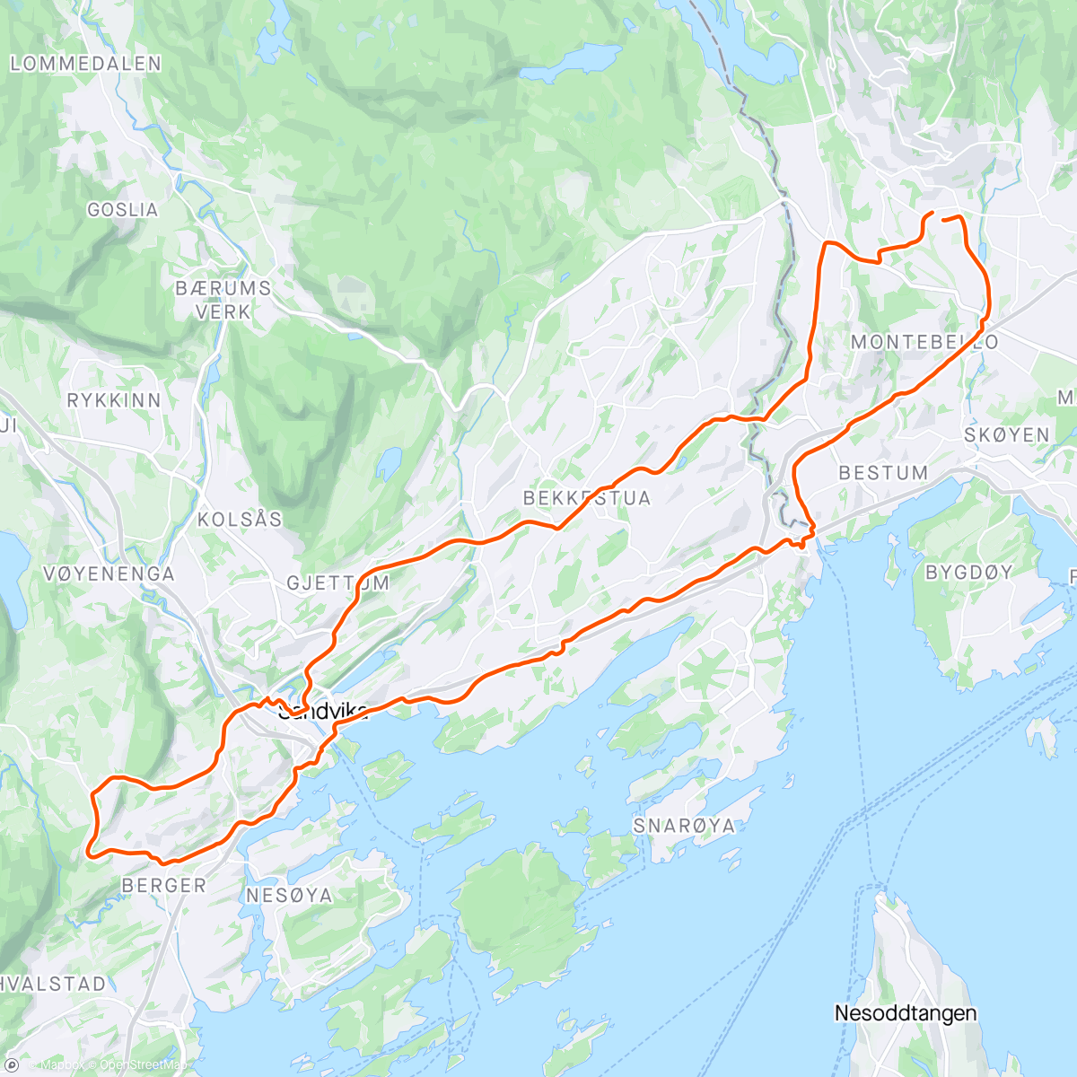 Map of the activity, Trygdeøkt! Nav neste