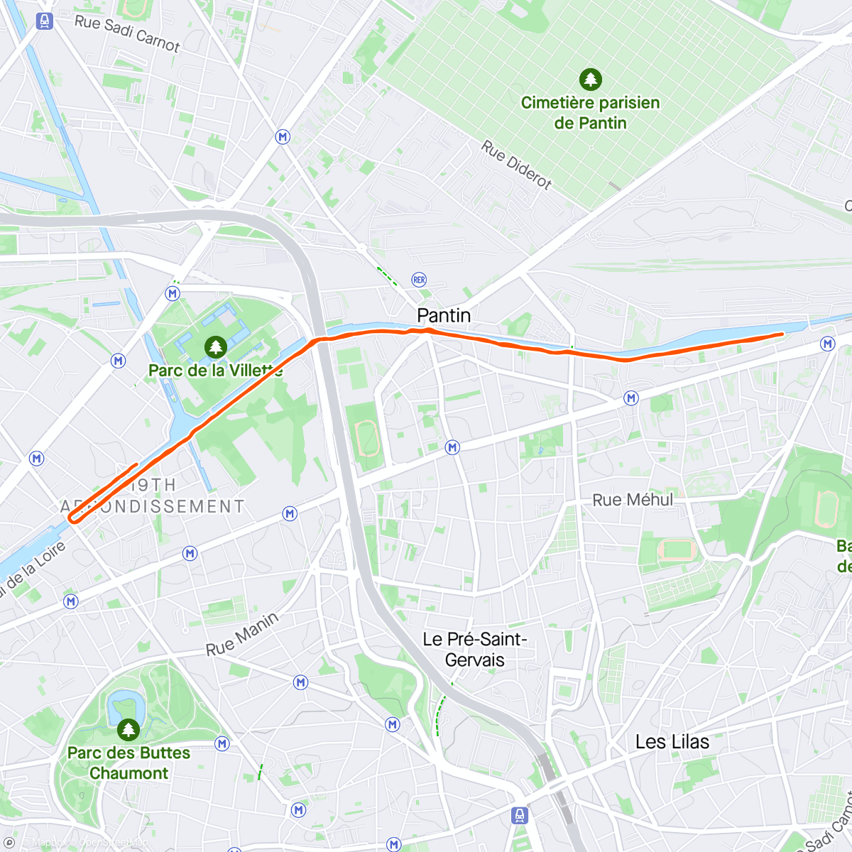 Map of the activity, Paříž #3