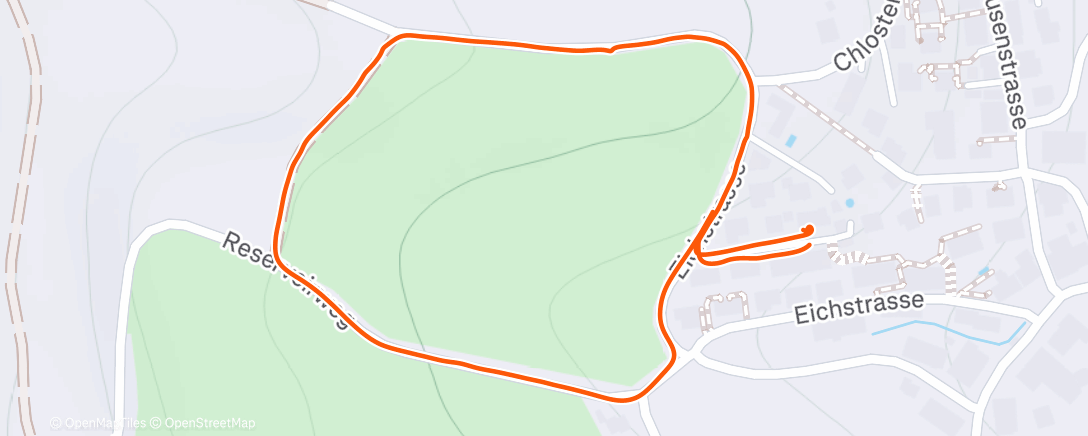 Map of the activity, Abendwanderung
