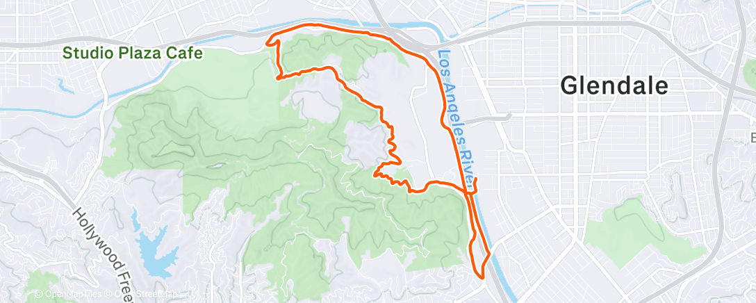 Map of the activity, Morning Trail Run