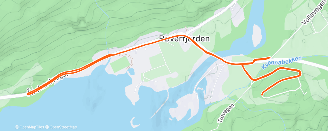 Map of the activity, Morning Run