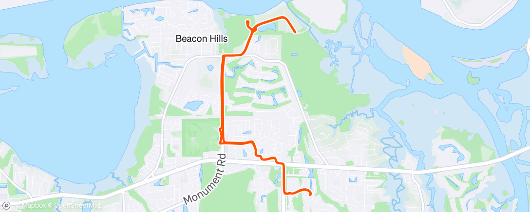 Map of the activity, Morning Ride