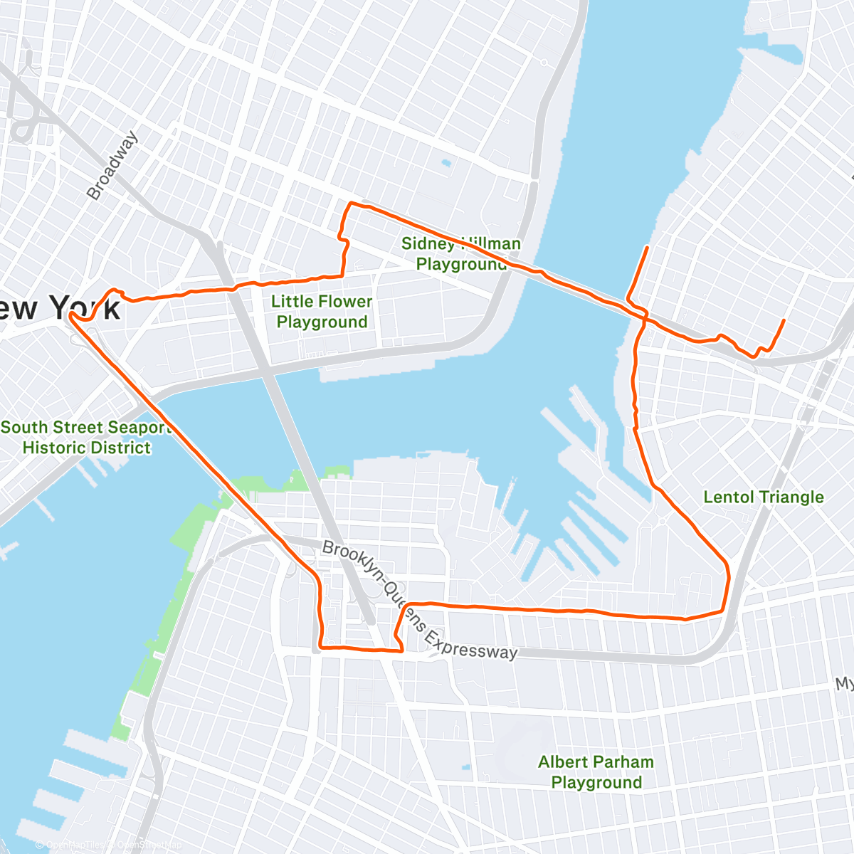 Map of the activity, Walk my bare feet down