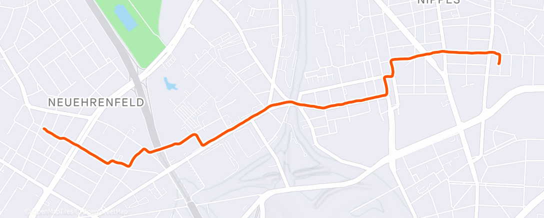 Map of the activity, Spaziergang am Nachmittag