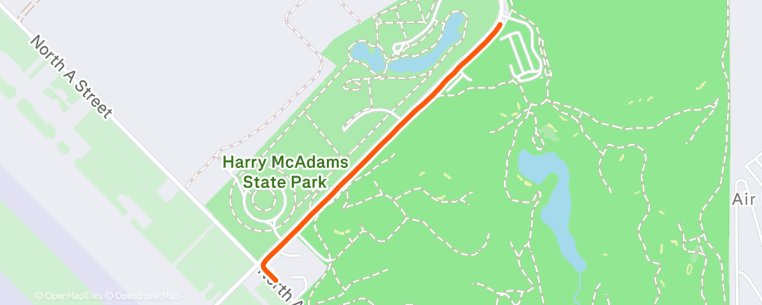 Карта физической активности (Afternoon Run)