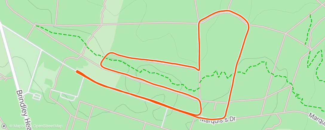 Map of the activity, Spring Treble Race 1 - Cannock Chase