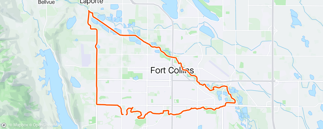 Map of the activity, Longest run of the year