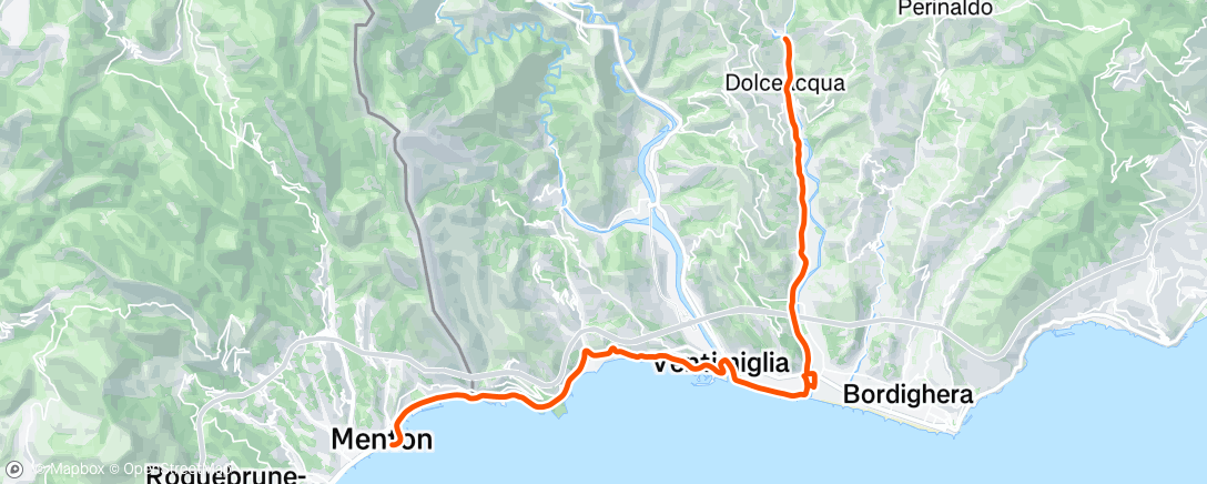 Map of the activity, Afternoon Ride