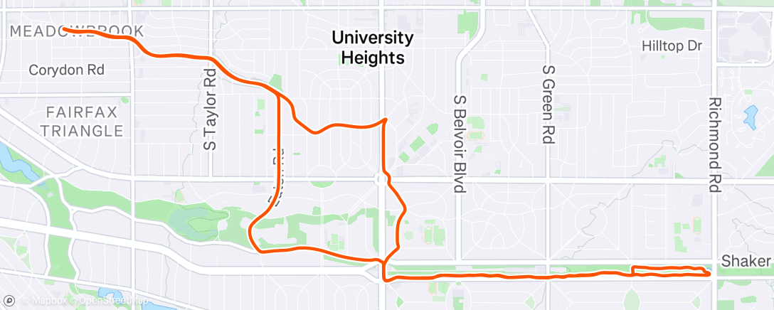 Map of the activity, Morning Ride
