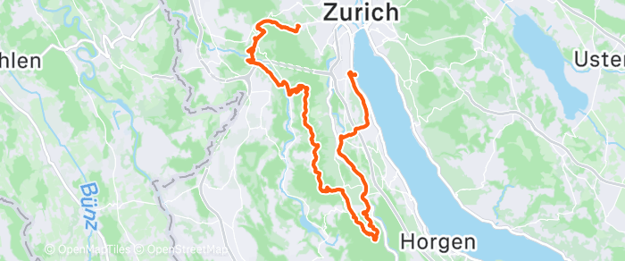 Route map of Horgen Loop