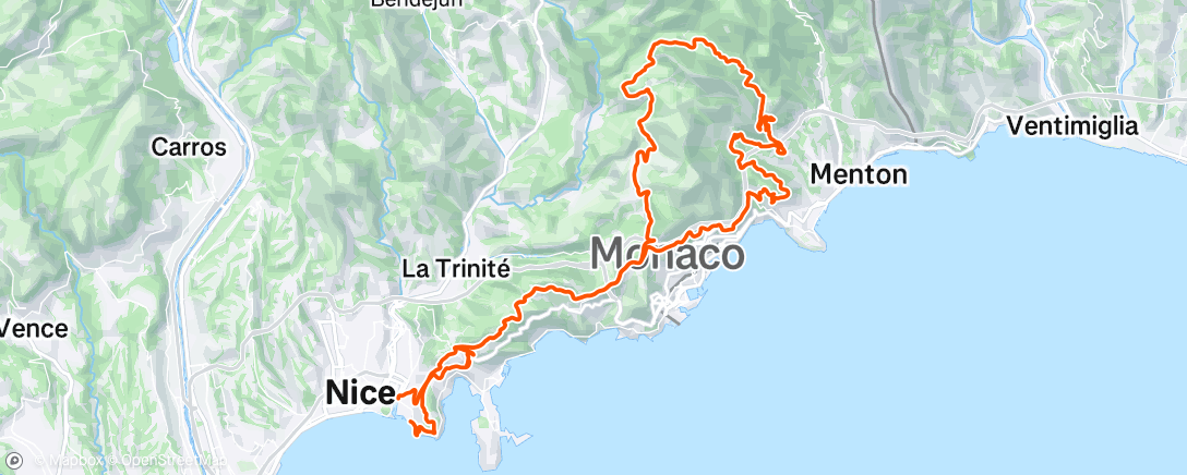 Map of the activity, Morning Ride