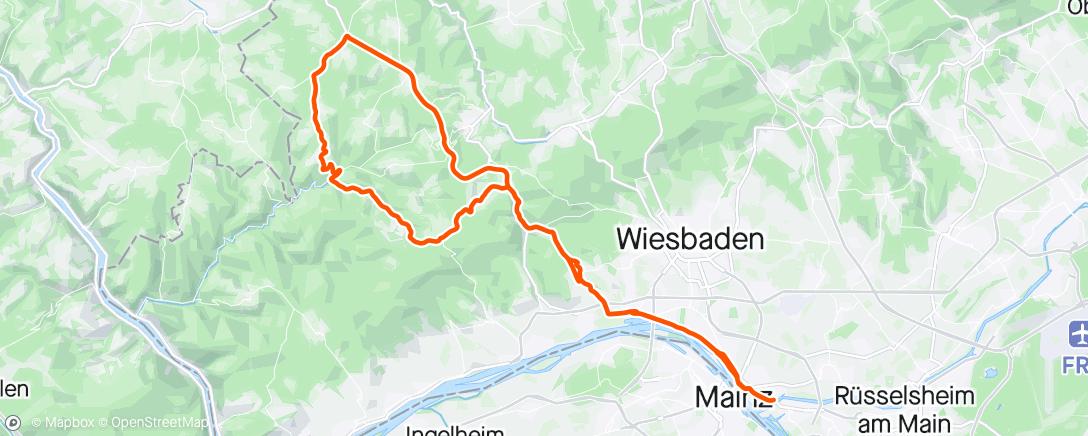 アクティビティ「Mittagsradfahrt」の地図