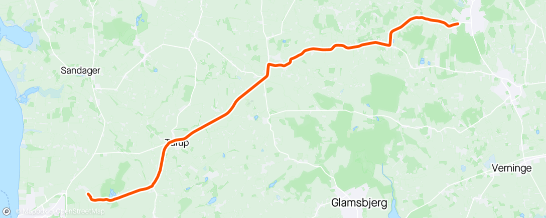 Map of the activity, Eftermiddagstur