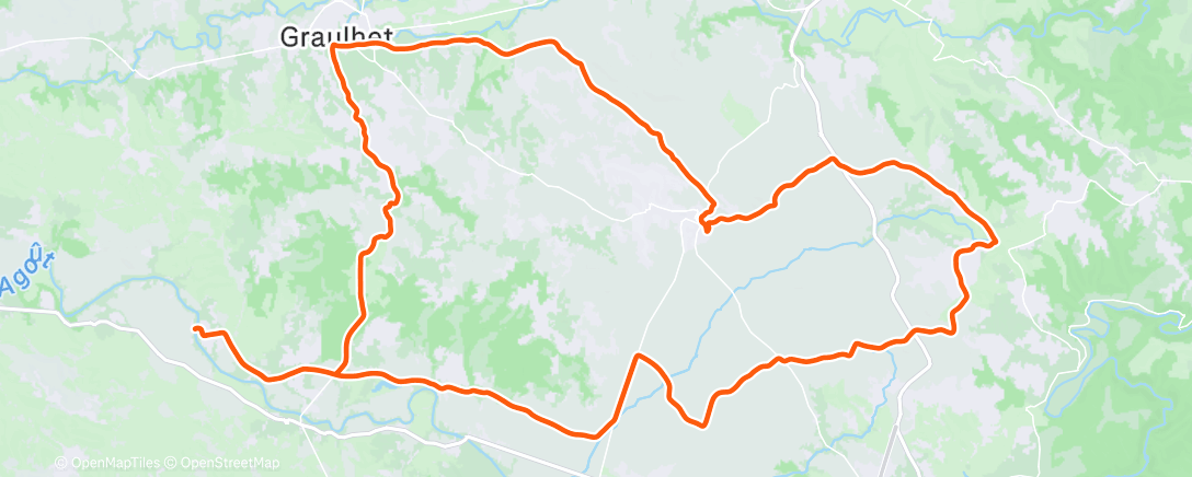 Map of the activity, Humide cet après midi, pas de ☀️
