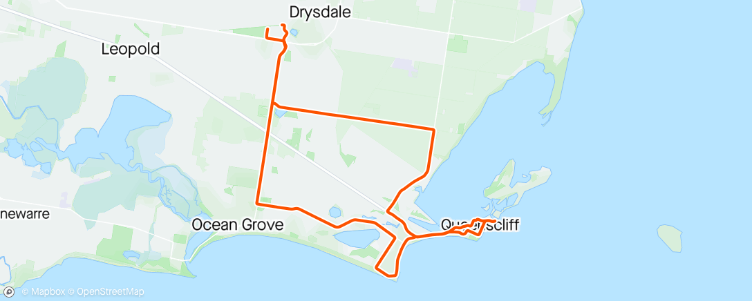 Map of the activity, Faster average speed than yesterday 🤣