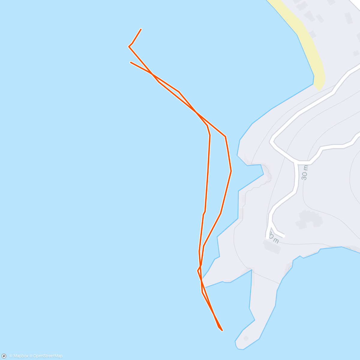 Map of the activity, Gps in tilt