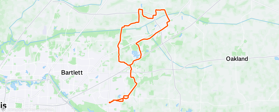 Map of the activity, Morning Ride