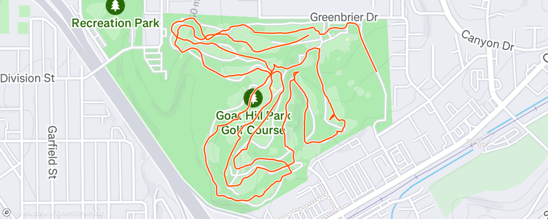 Map of the activity, Sheep go to Heaven. Goats go to Hill.