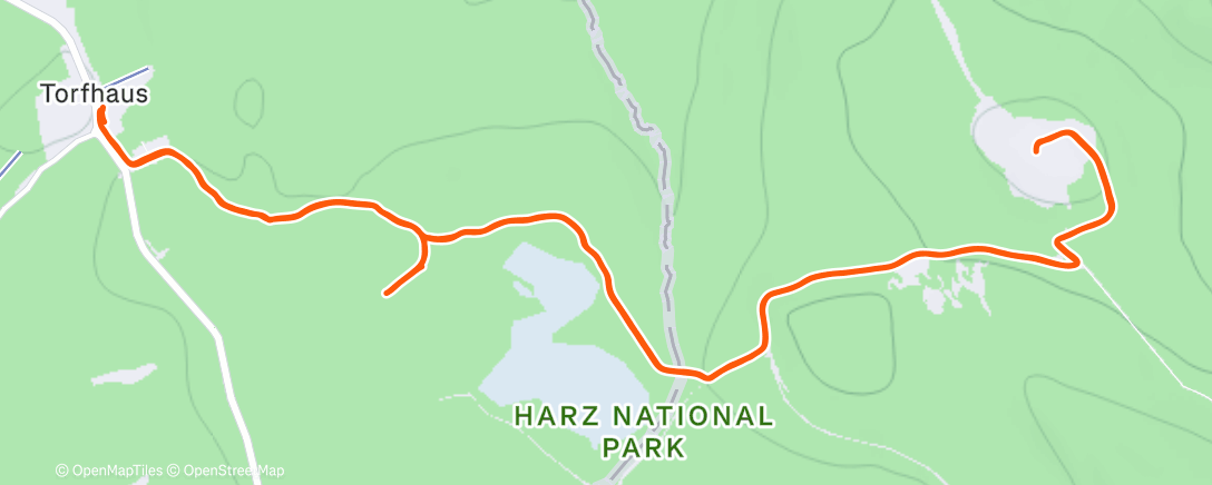 Map of the activity, Lauf am Nachmittag