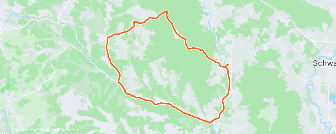 Map of the activity, Fahrt am Nachmittag