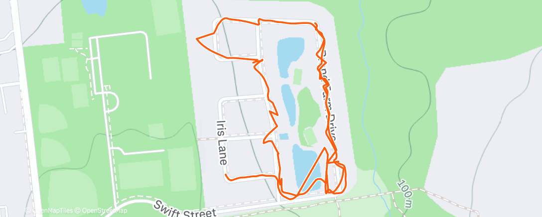 Map of the activity, Carreteras resbaladizas