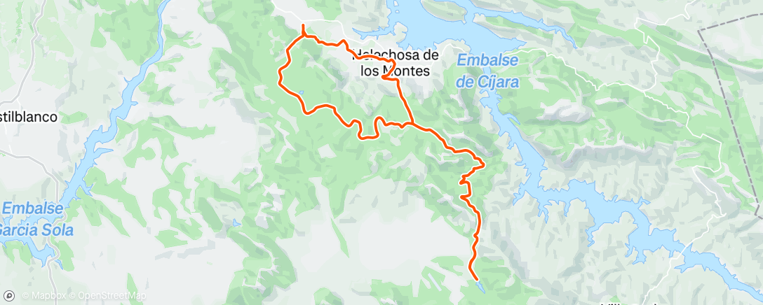 Map of the activity, VI Marcha MTB Reserva de la Biosfera de La Siberia - Corta