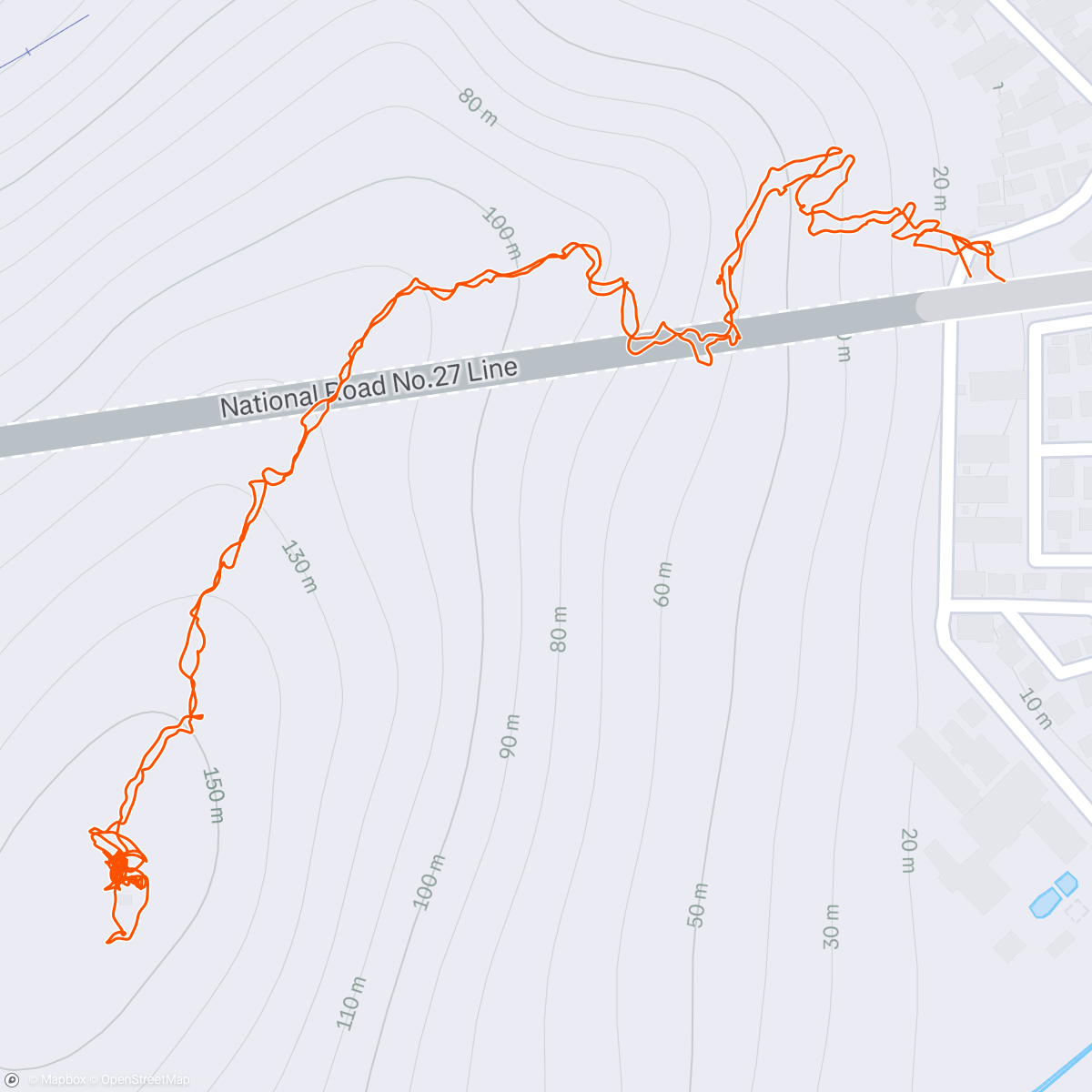 Map of the activity, 後瀬山城