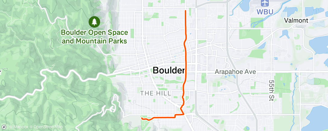 Map of the activity, Afternoon Ride