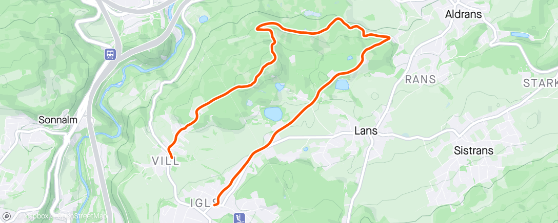 Map of the activity, Innsbruck trail m/ Elston 💀