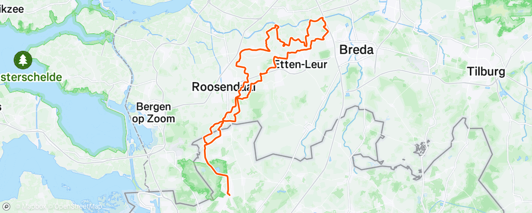 Map of the activity, Morning Ride