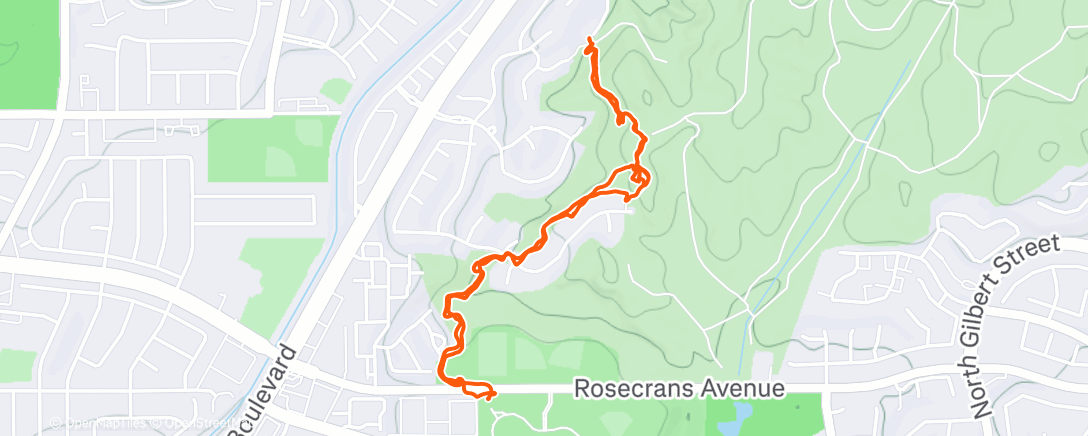 Map of the activity, Hike with queen and dad, and weighted vest