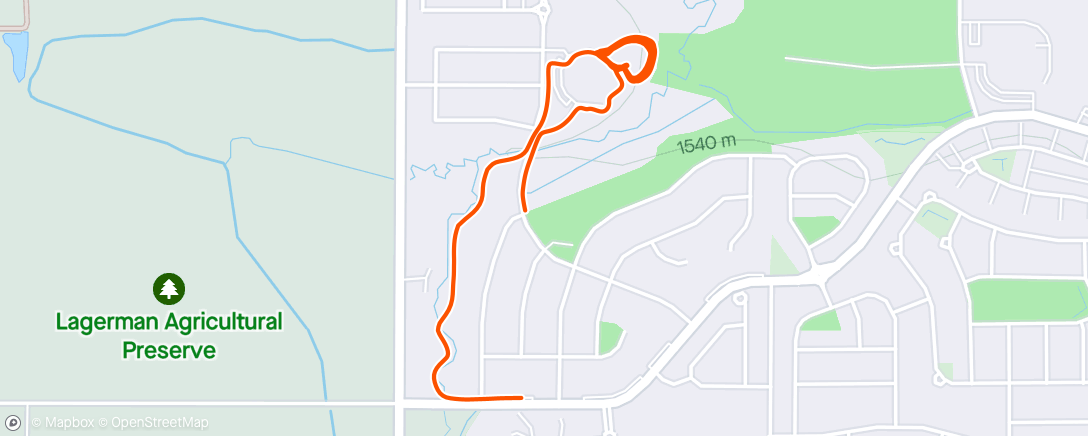 Map of the activity, Run club