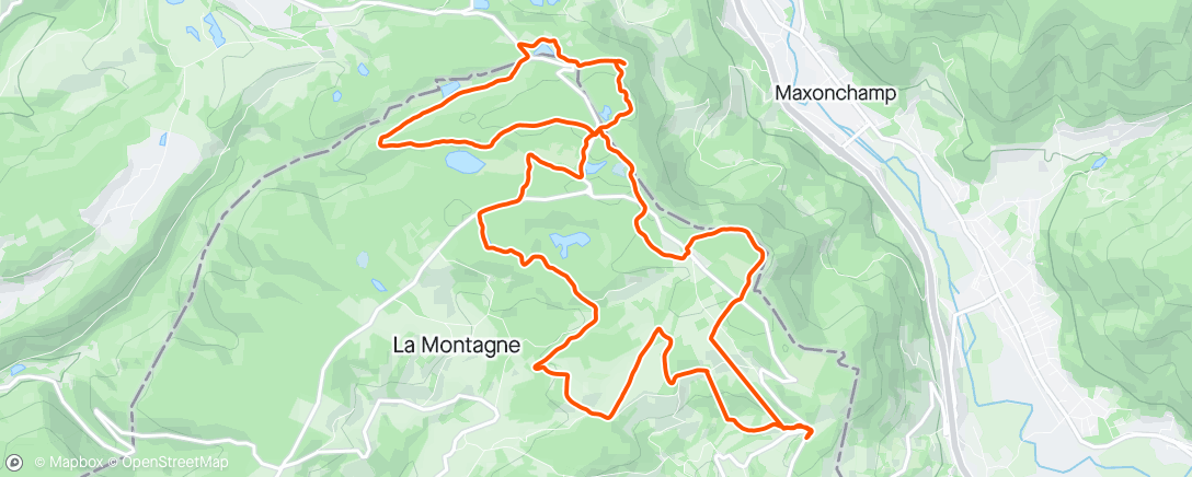Карта физической активности (Marche La Rosière)