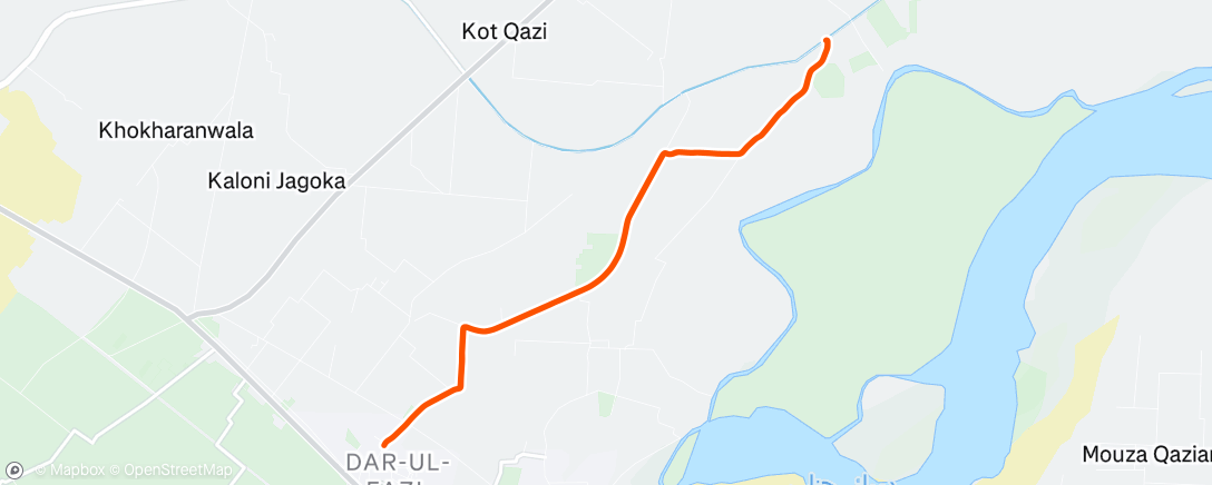 Map of the activity, Afternoon Ride