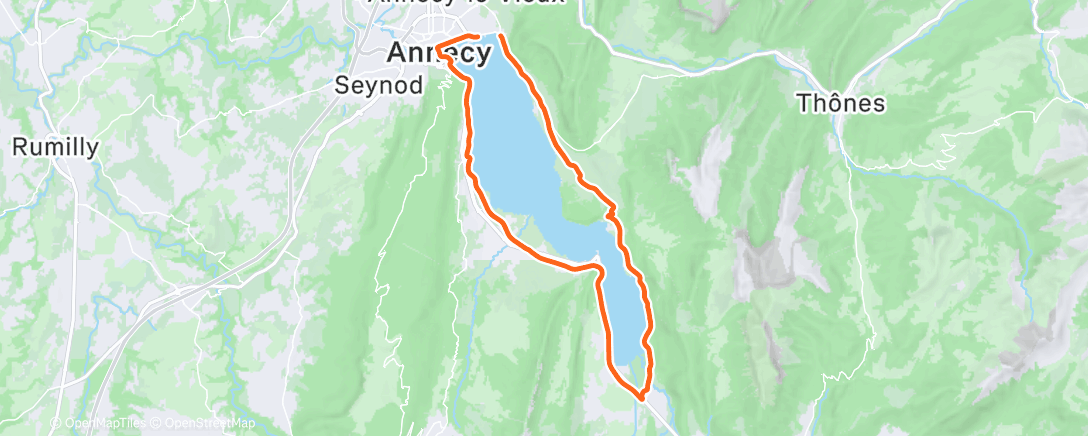 Map of the activity, Récup active autour du lac 😎